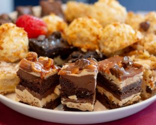 Event catering assorted dessert tray