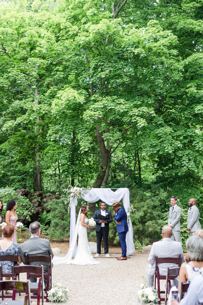 wooded ceremony site south haven creations