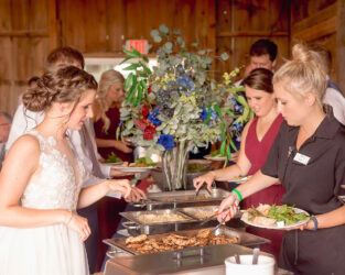 wood loft barn with catered creations inc