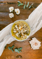 cheese and olive oil dip