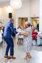 groom and mother dancing